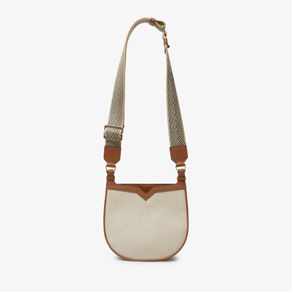 Valextra Weekend bag da Donna in Tessuto Grigio e Marrone | Valextra hobo Pezzi Unici