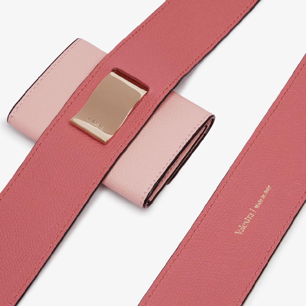 Valextra Tracolla per borsa da Donna in Pelle Rosa di Lusso | Valextra Acquista Ora