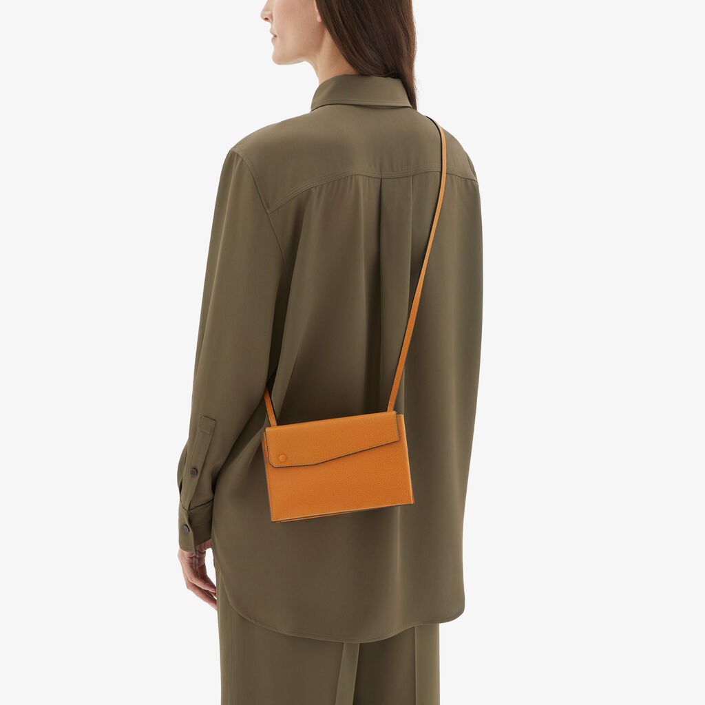 Valextra Borsetta piccola Mini in Pelle Marrone | Valextra Pocket In Saldo