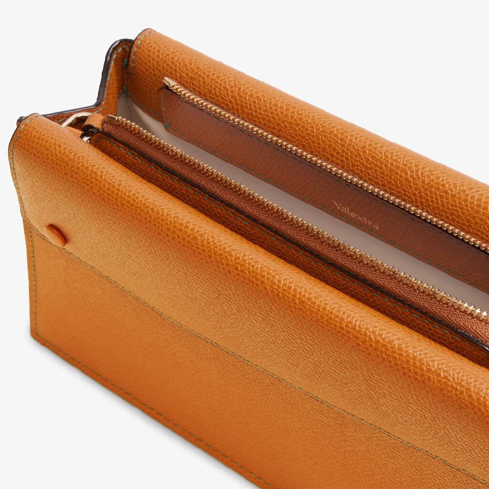 Valextra Borsetta piccola Mini in Pelle Marrone | Valextra Pocket In Saldo