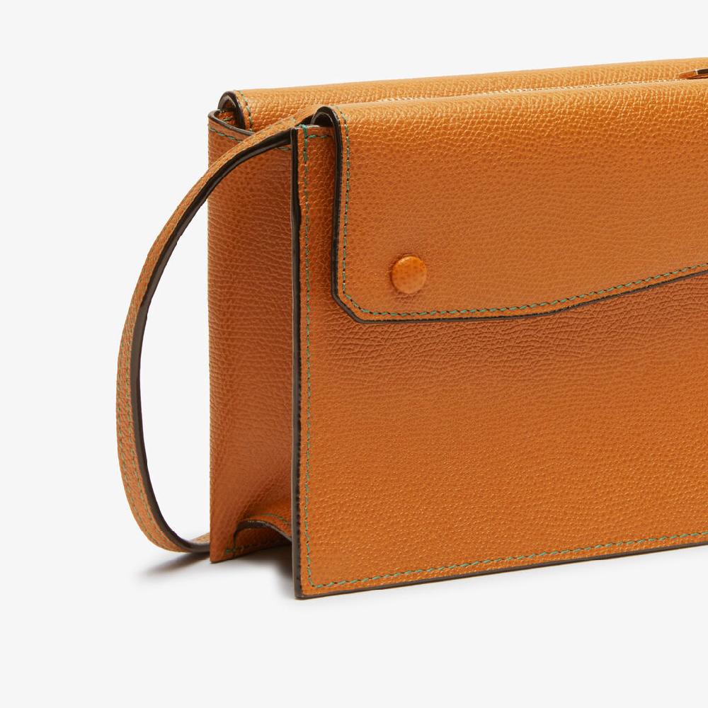 Valextra Borsetta piccola Mini in Pelle Marrone | Valextra Pocket In Saldo