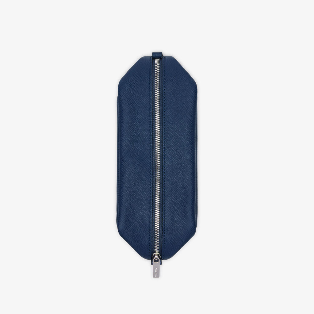 Valextra Pochette da viaggio da Uomo di Lusso in Pelle Blu Flash Sale