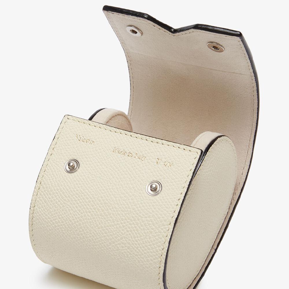 Valextra Porta orologio singolo da Donna in Pelle Bianca | Valextra V-Line Black Friday