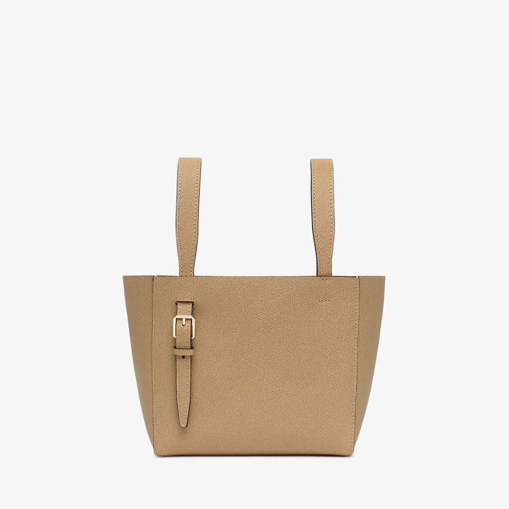 Valextra Borsa a secchiello da Donna di Lusso in Pelle Beige | Valextra Soft Smaltimento dello stoccaggio