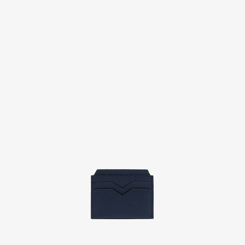 Valextra Porta carte di credito elegante in Pelle Blu | Valextra Offerte esclusive