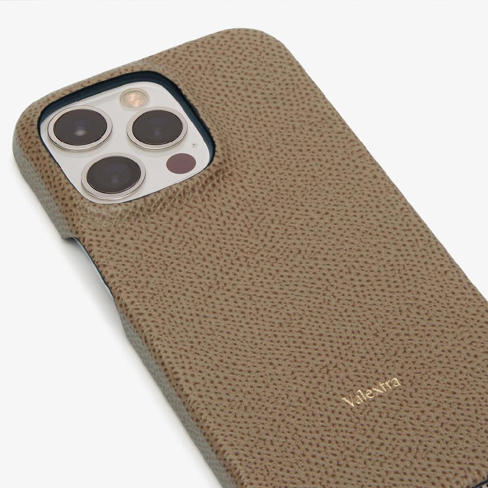 Valextra Cover Iphone 13 Pro in Pelle Marrone Tortora | Valextra Bestseller