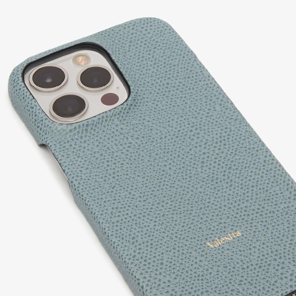 Valextra Cover Iphone 13 Pro in Pelle Azzurra cerulea | Valextra Offerte stagionali