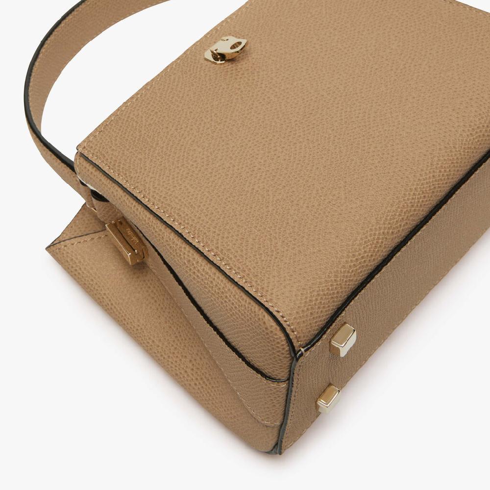 Valextra Borsetta a tracolla da Donna in Pelle Beige | Valextra Brera Prezzo basso