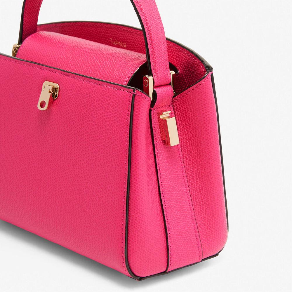 Valextra Borsa a tracolla Micro in Pelle Rosa Fucsia | Valextra Brera Super Saving Price