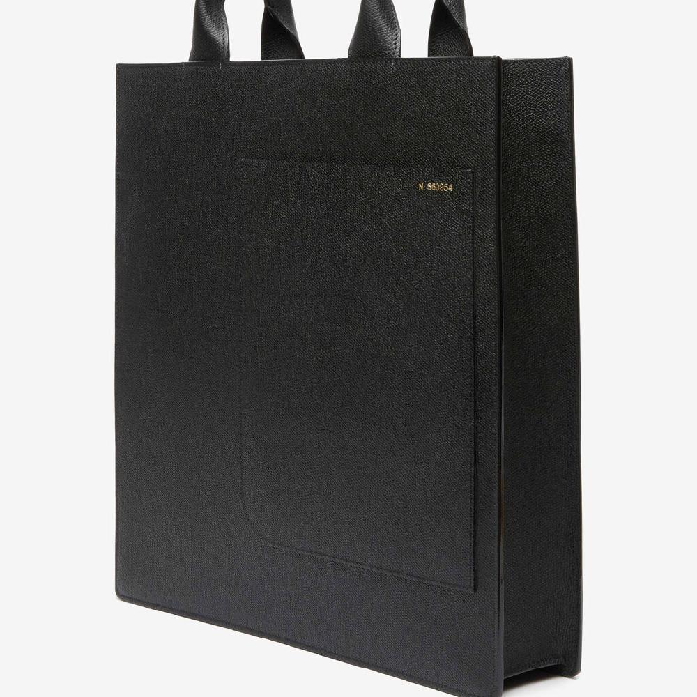 Valextra Borsetta da Donna Media in Pelle di Lusso Nera | Valextra Boxy Offerta settimanale