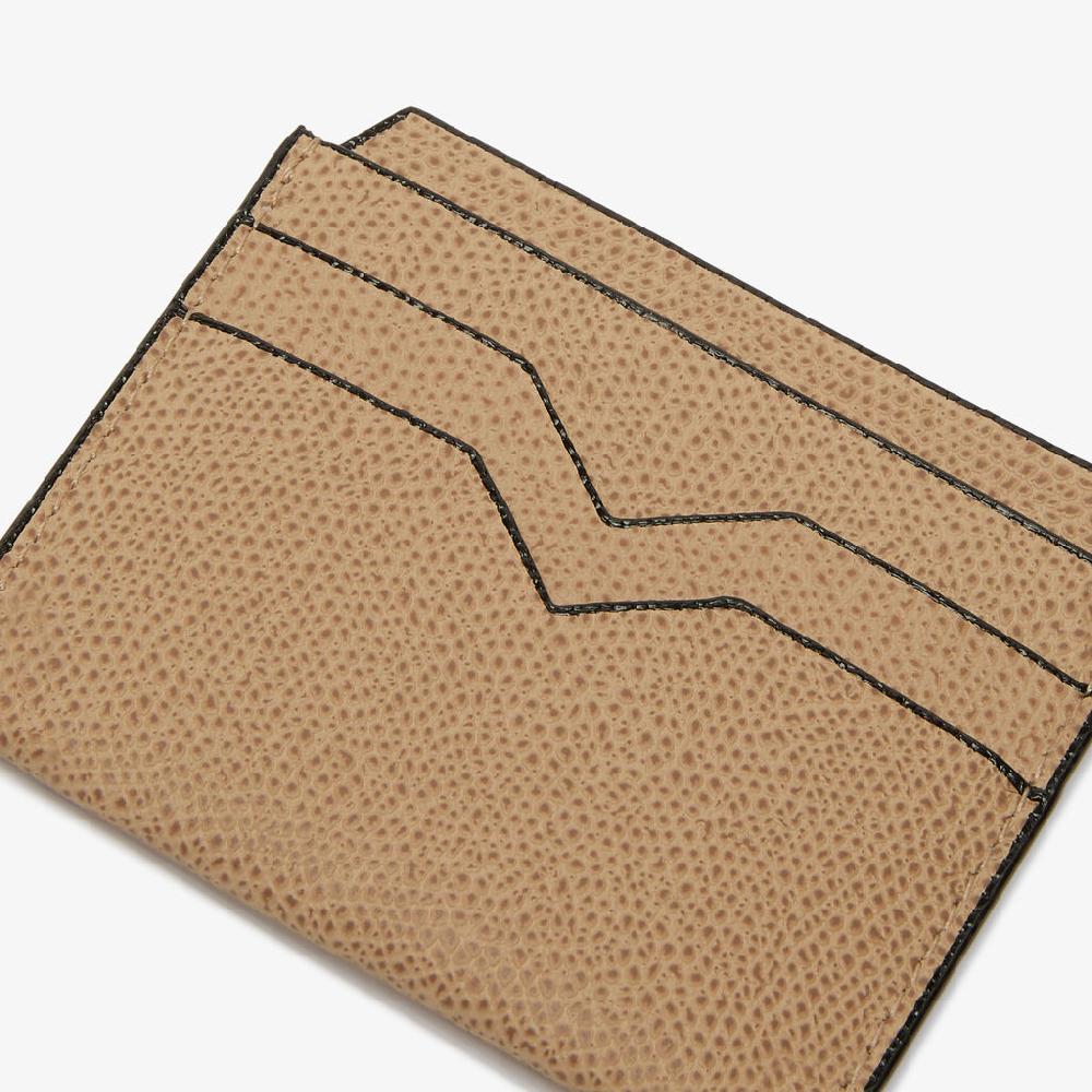 Valextra Porta Carte 4CC | Pelle di vitello Millepunte | Beige Cashmere | Valextra Ultimi tre giorni
