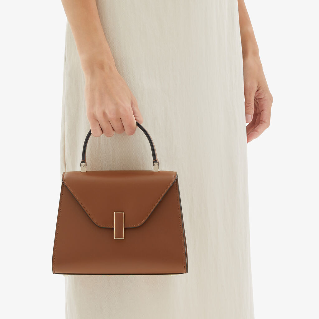 Valextra Borsa a mano Donna Mini in Pelle rigida Marrone | Valextra Iside Only for today