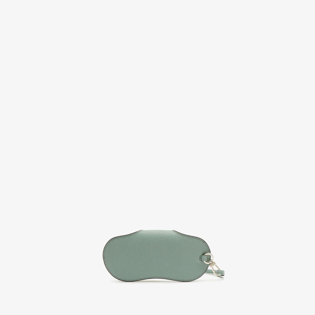 Valextra Porta Occhiali Con Tracolla | Pelle di vitello Millepunte | Verde Eucalipto | Valextra Fino al 55% di sconto