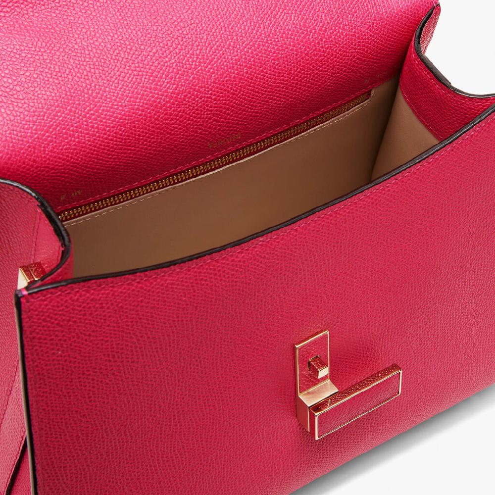 Valextra Borsa a mano in Pelle Rosa Fucsia con tracolla | Valextra Iside Enormi sconti