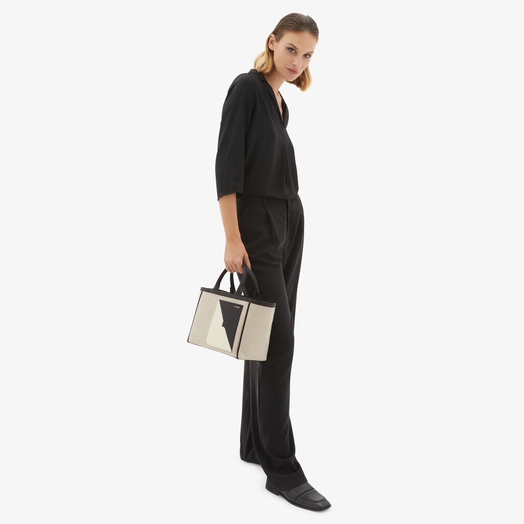 Valextra Borsa tote in Tessuto da Donna Marrone di Lusso | Valextra Limitato a 3 giorni