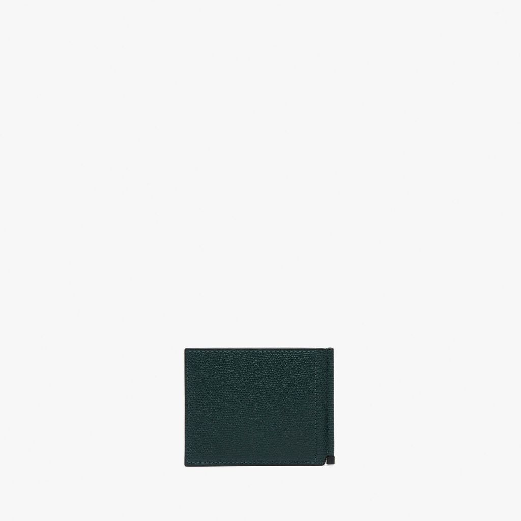 Valextra Portafoglio con fermasoldi in Pelle Verde | Valextra Black Friday Prezzi