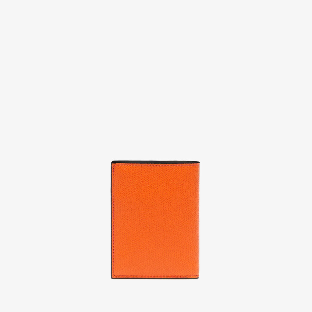 Valextra Portafoglio bifold da Donna di Lusso in Pelle Arancione | Valextra Qualità