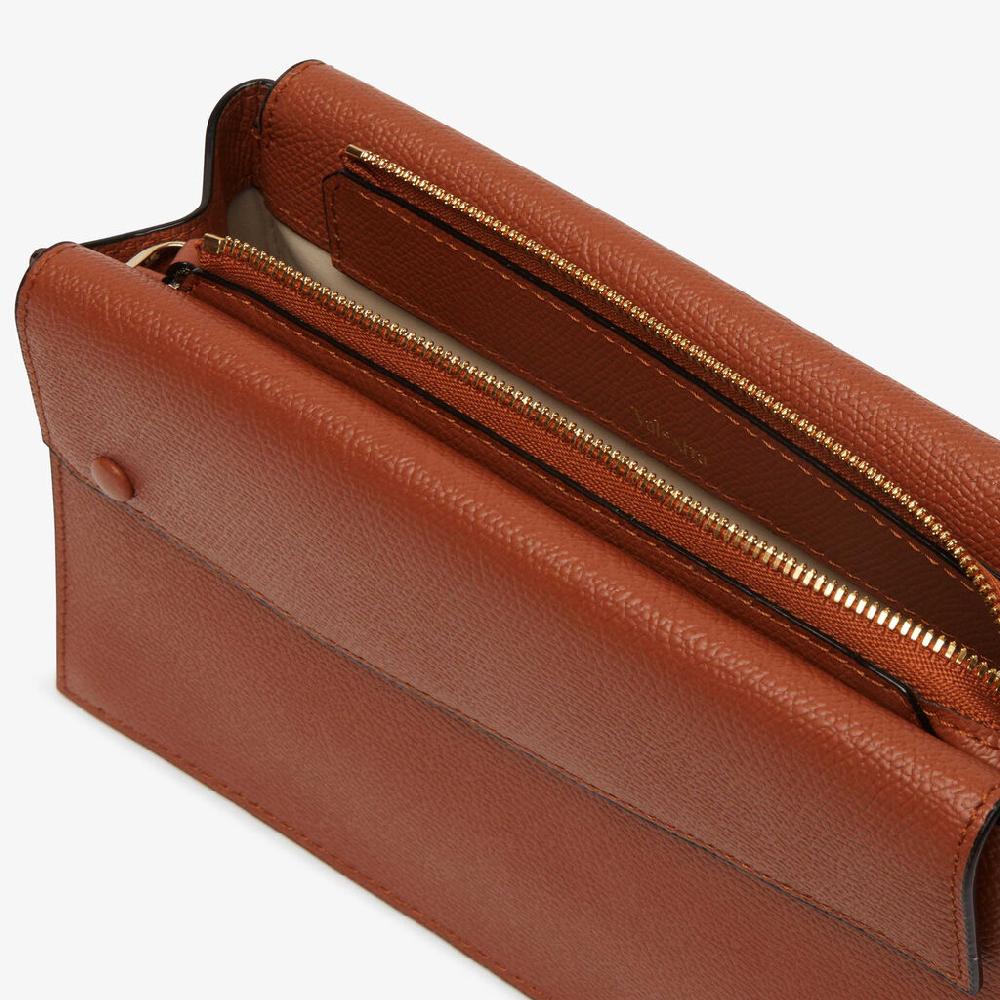 Valextra Borsa a tracolla da Donna in Pelle Marrone | Valextra Pocket Soddisfazione Garantita