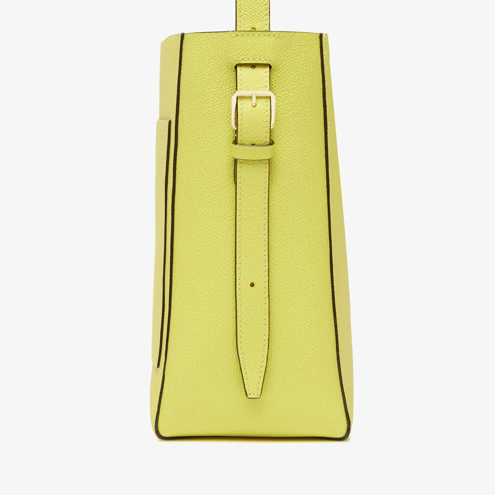 Valextra Borsa a secchiello da Donna Mini Gialla di Lusso | Valextra Soft Fino Al -60%