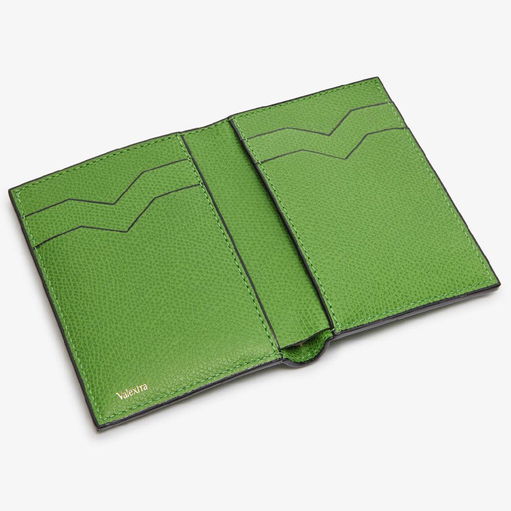 Valextra Portafoglio bifold di Lusso in Pelle Verde | Valextra Affare Del Giorno