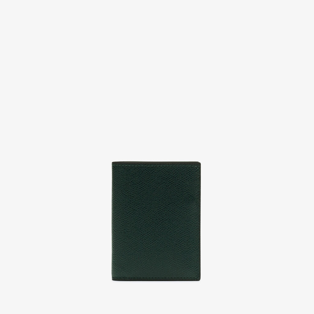 Valextra Portafoglio bifold da Donna in Pelle Verde di Lusso | Valextra Prezzo Ridotto