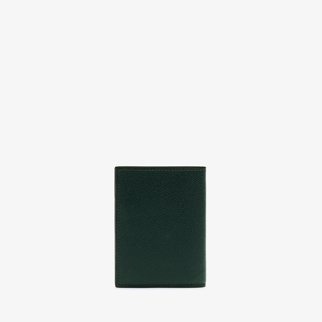 Valextra Portafoglio bifold da Donna in Pelle Verde di Lusso | Valextra Prezzo Ridotto