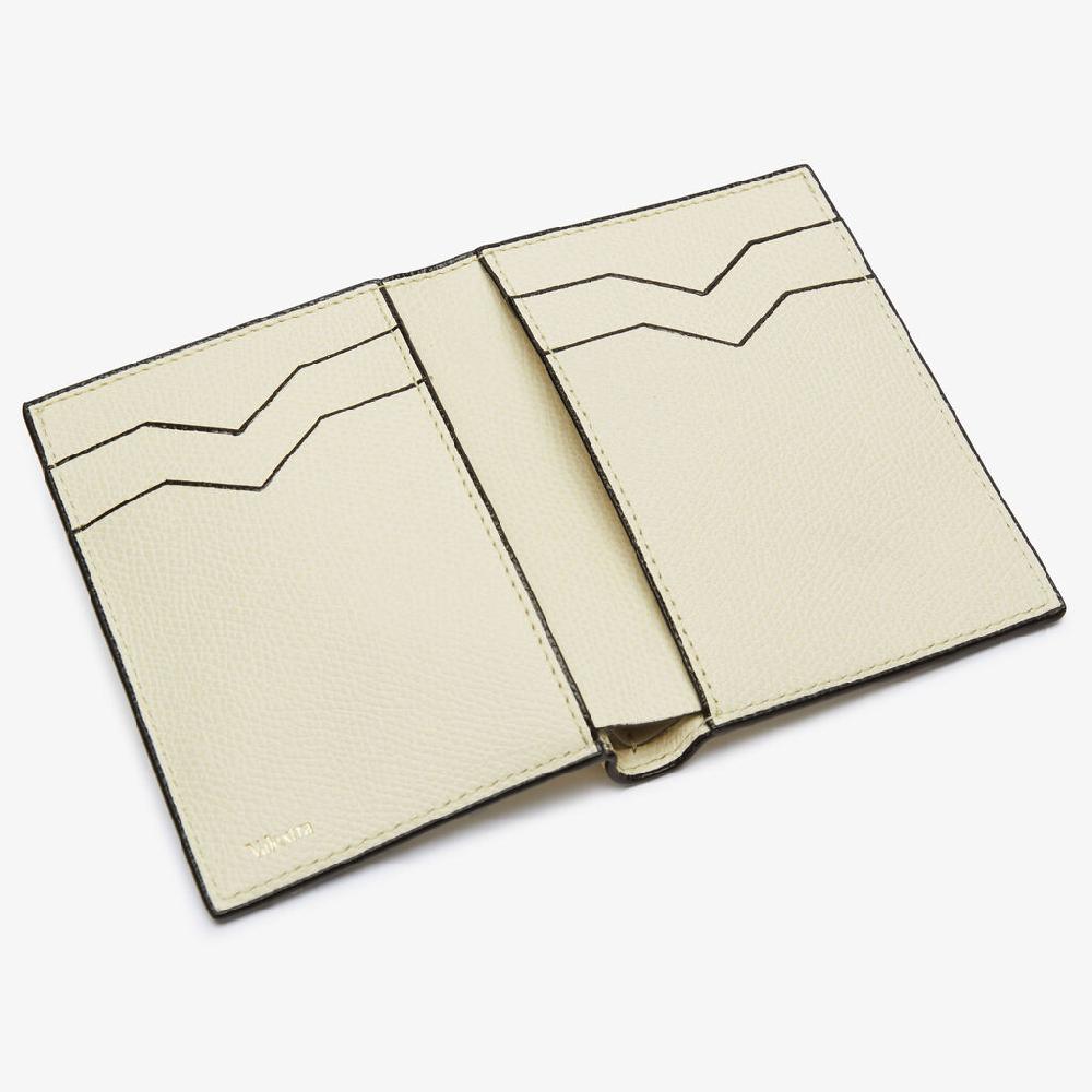 Valextra Portafoglio bifold da Donna in Pelle Bianca di Lusso | Valextra Sottocosto