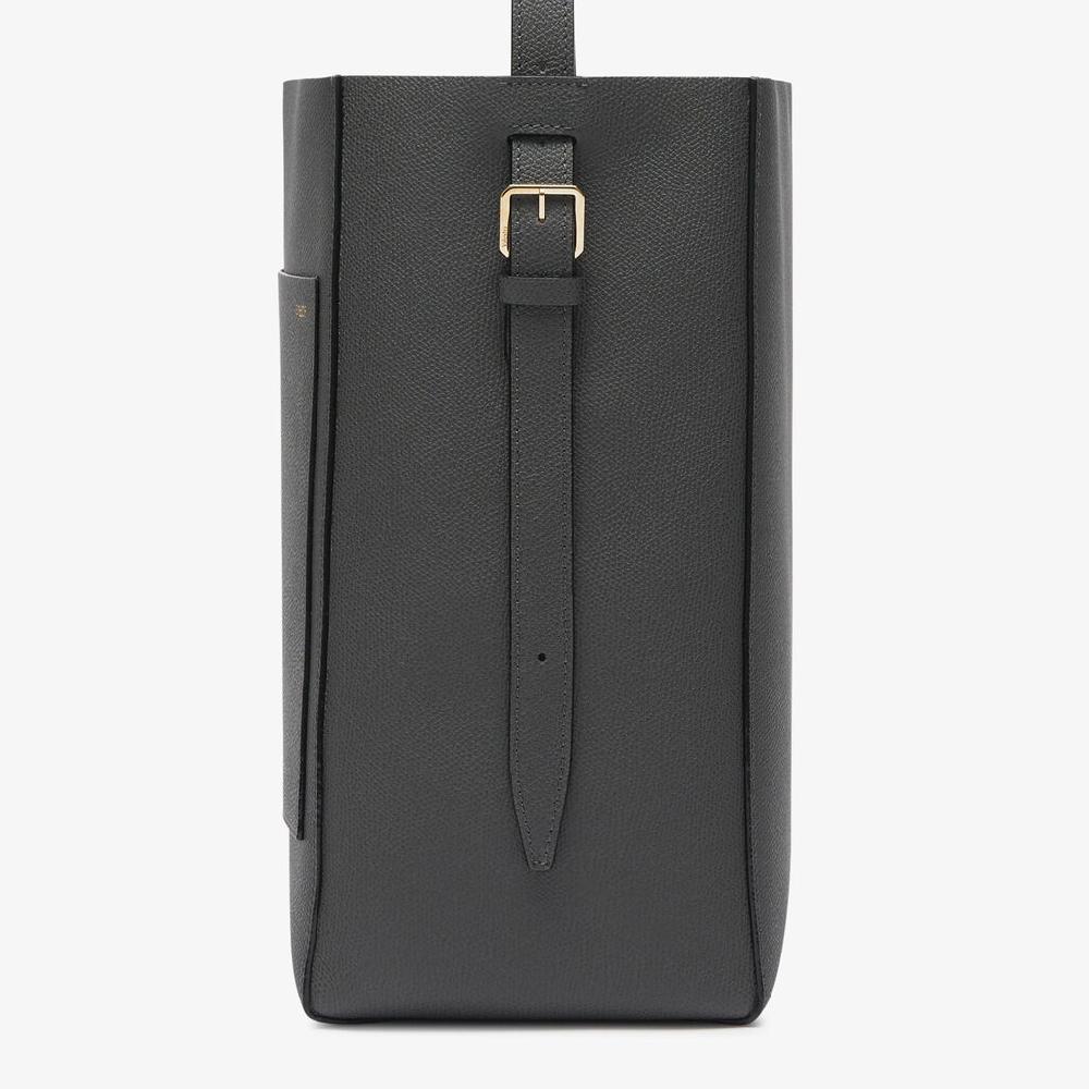 Valextra Borsa a secchiello da Donna Media in Pelle Grigia | Valextra Soft Sconto