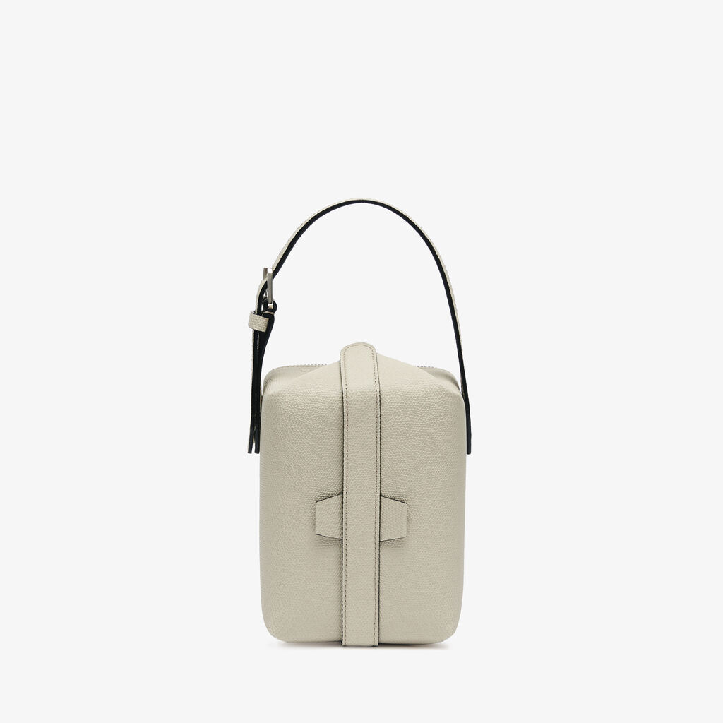 Valextra Borsa Tric Trac | Pelle di vitello Millepunte | Grigio Lino | Valextra Offerta