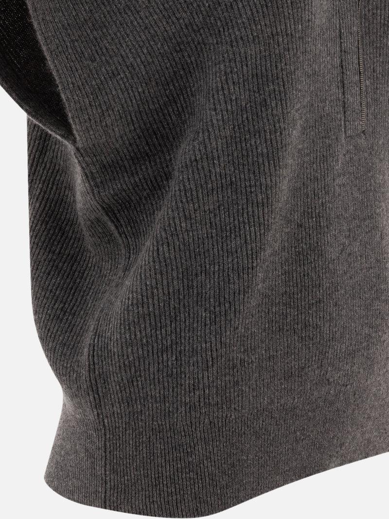 Vietti Brunello Cucinelli Maglione a costine in cashmere Sconto