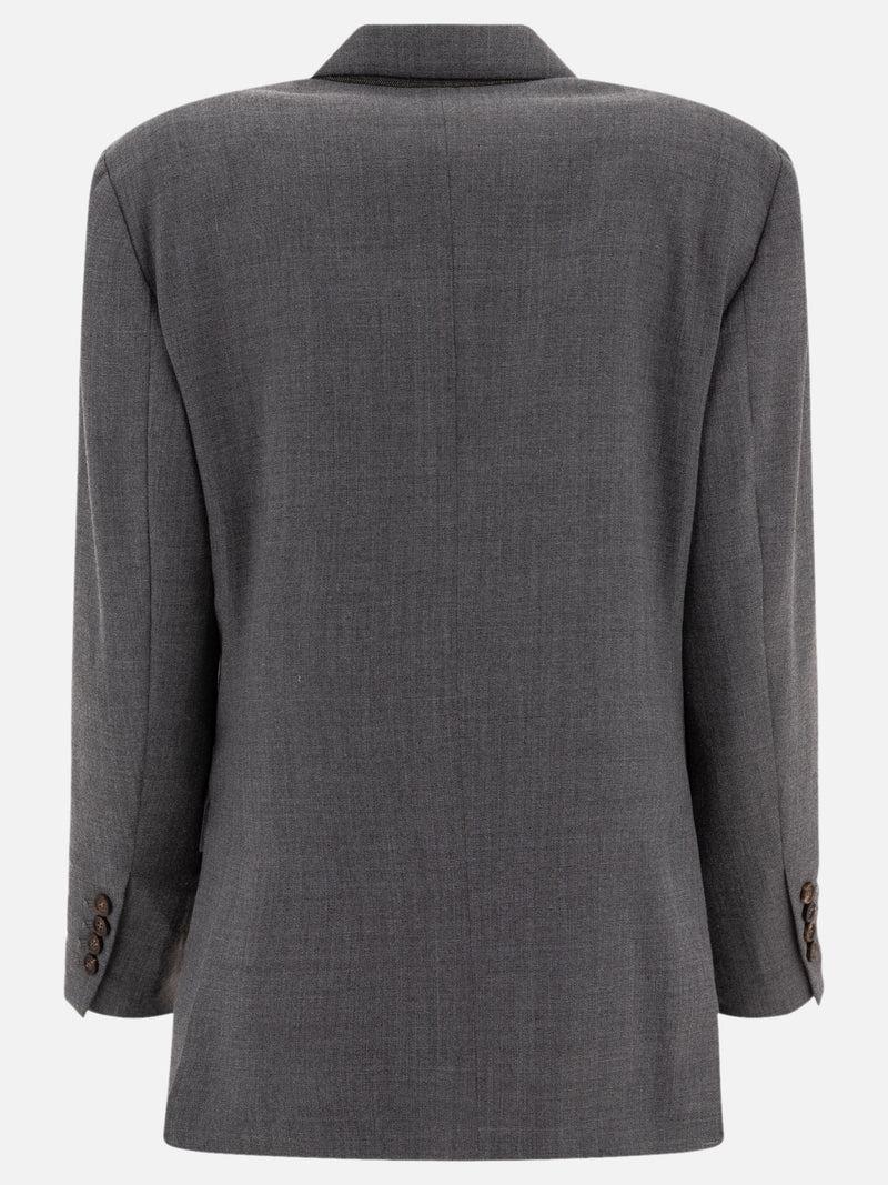 Vietti Brunello Cucinelli Blazer monopetto in misto lana Negozio online di fabbrica