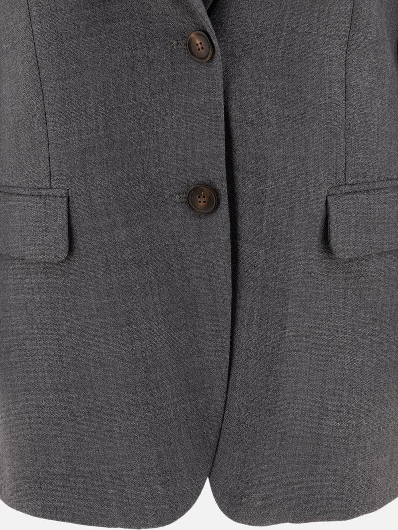 Vietti Brunello Cucinelli Blazer monopetto in misto lana Negozio online di fabbrica