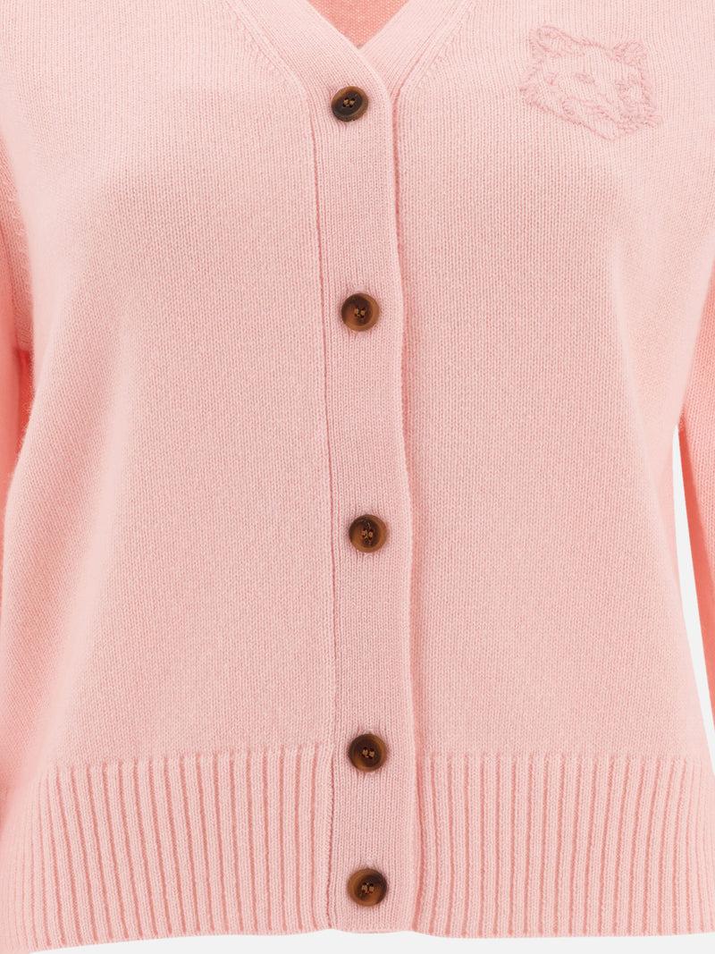 Vietti Maison Kitsuné Cardigan con ricamo "Fox Head" Saldi Di Fabbrica