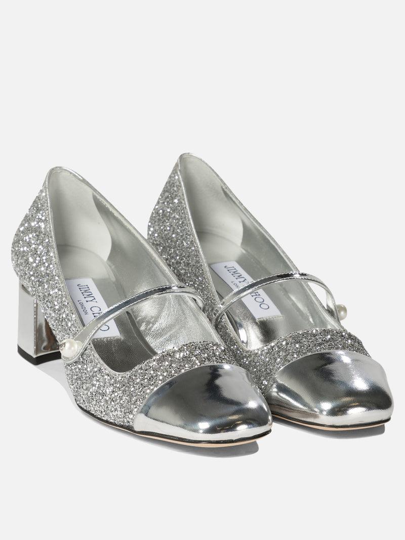 Vietti Jimmy Choo Décolleté con glietter "Elisa 45" Pezzi Unici