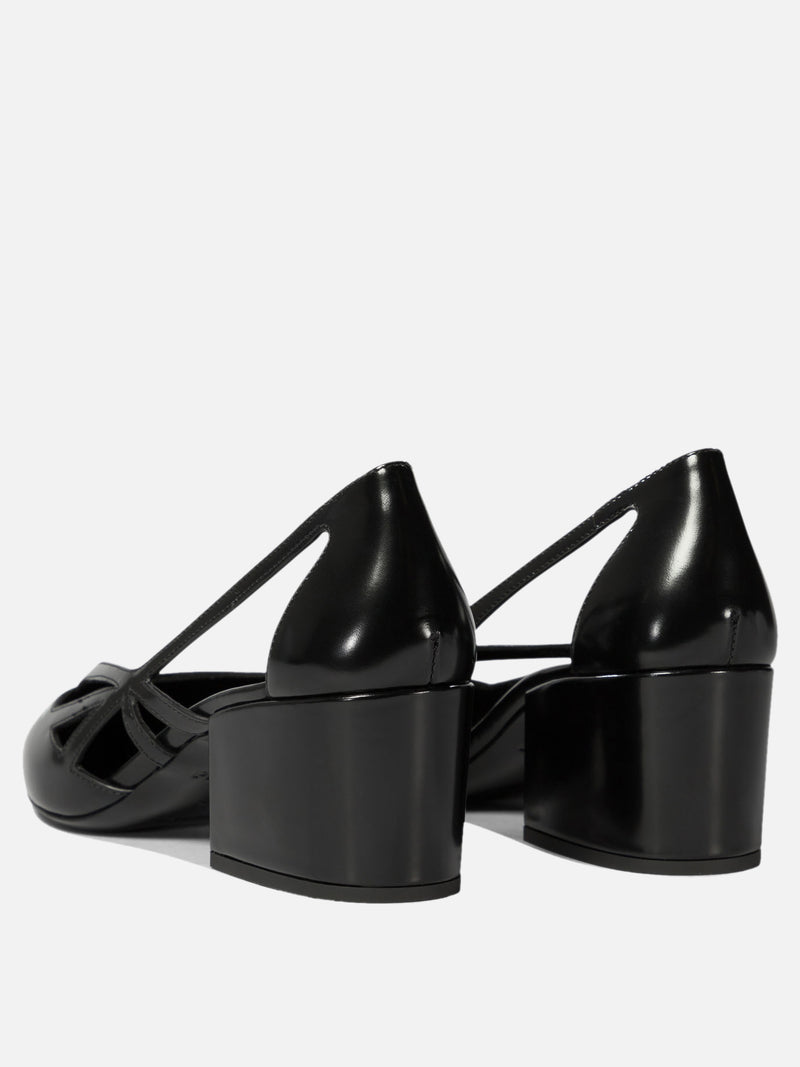 Vietti Prada Décolleté cut-out in pelle spazzolata Qualità Garantita