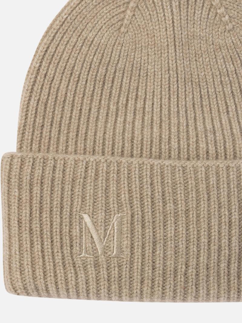 Vietti Max Mara Berretto in cashmere a coste Nuova