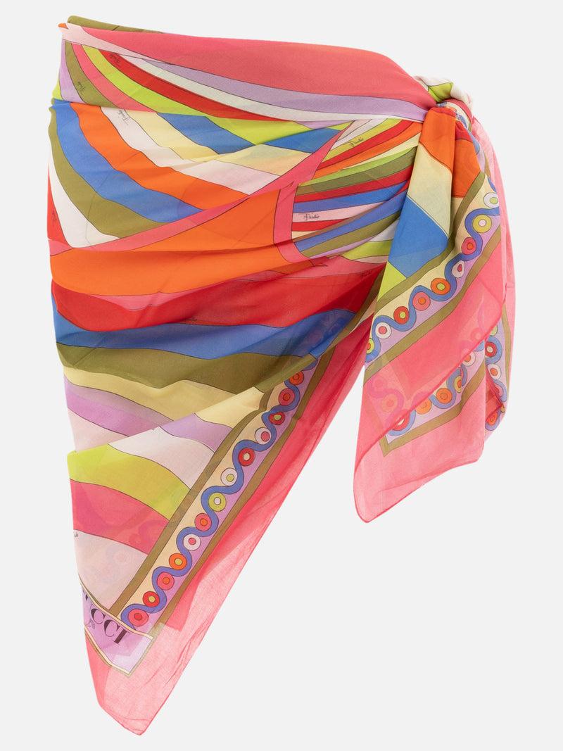 Vietti Pucci Sarong con stampa Iride e Onde Prezzo Ridotto