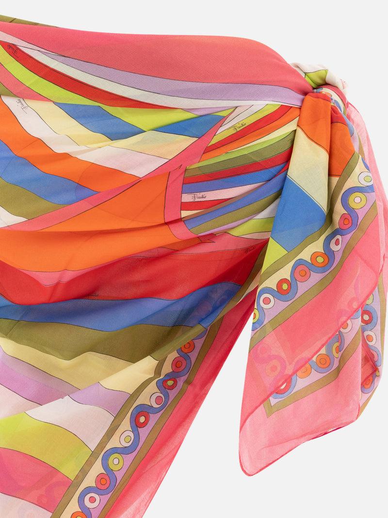 Vietti Pucci Sarong con stampa Iride e Onde Prezzo Ridotto