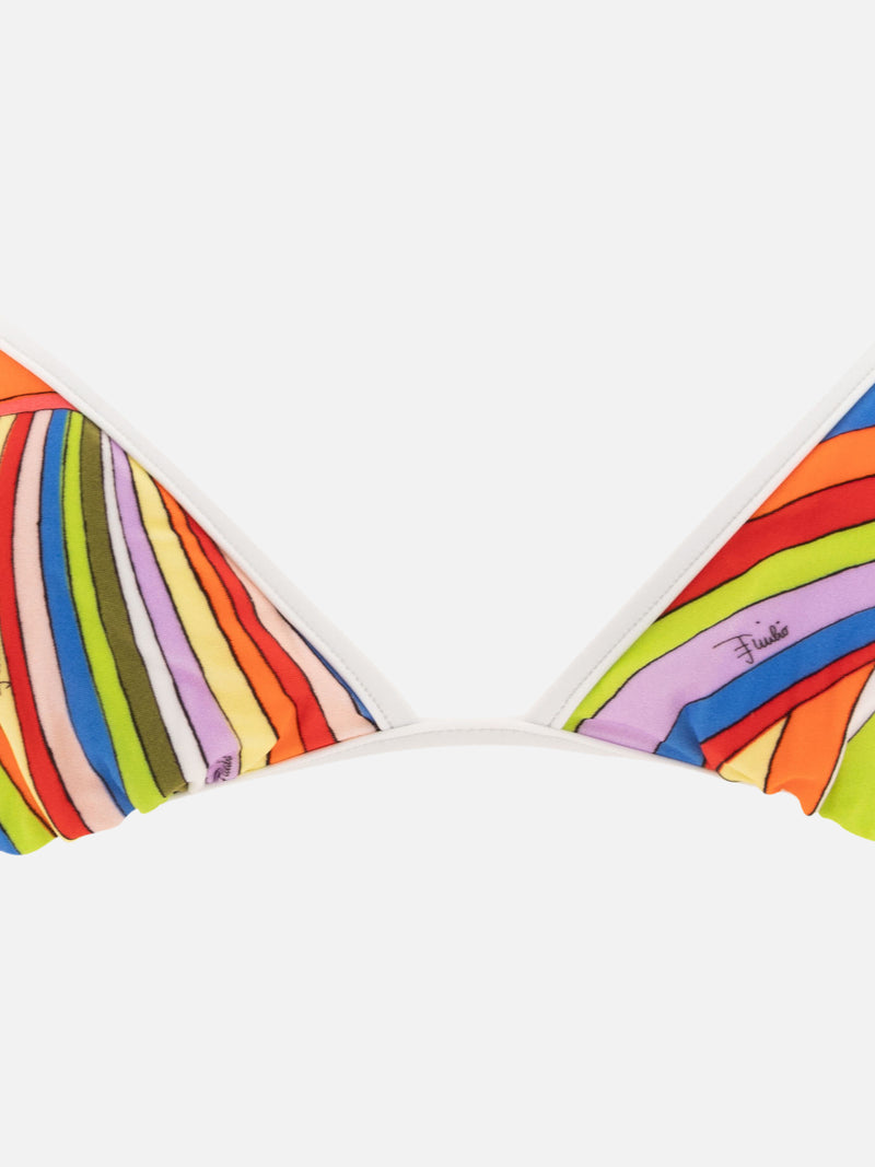 Vietti Pucci Top bikini con stampa Iride Economico