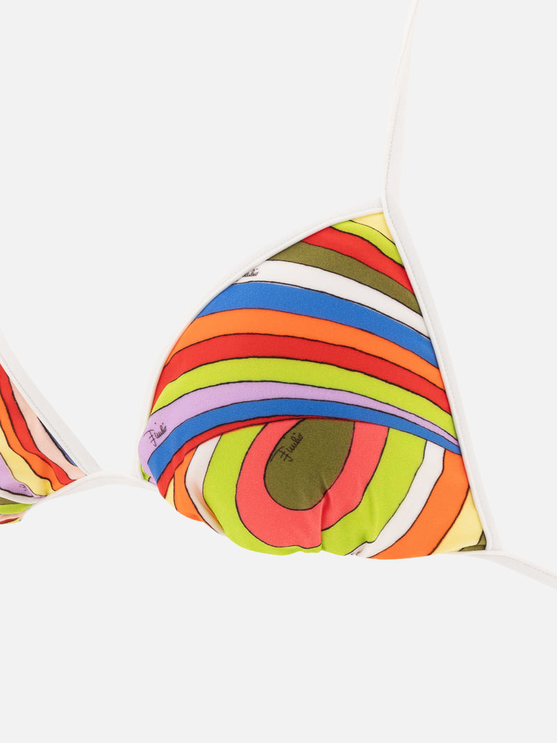 Vietti Pucci Top bikini con stampa Iride Economico
