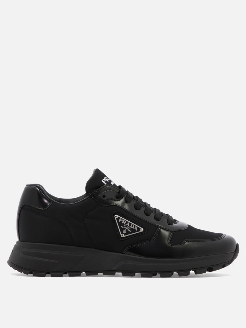 Vietti Prada Sneaker in pelle e Re-Nylon "PRAX 01" Vendita Calda