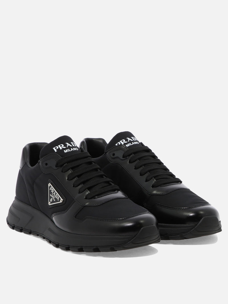 Vietti Prada Sneaker in pelle e Re-Nylon "PRAX 01" Vendita Calda