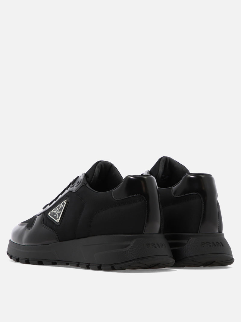 Vietti Prada Sneaker in pelle e Re-Nylon "PRAX 01" Vendita Calda