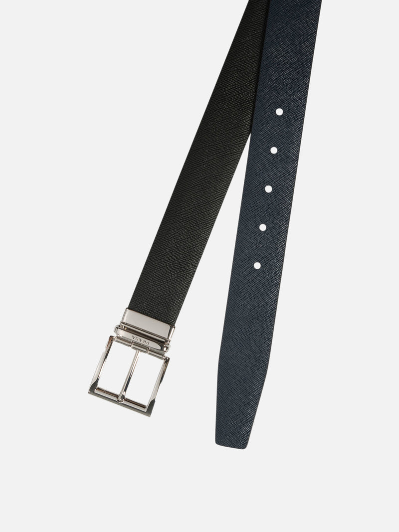 Vietti Prada Cintura reversibile in Saffiano Shopping Online