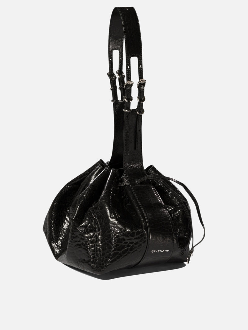 Vietti Givenchy Borsa a spalla "Pumpkin Medium" in pelle verniciata craquelé Acquista Ora