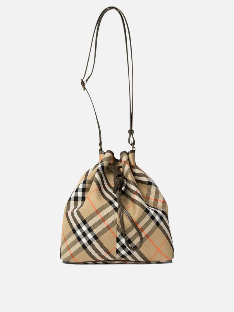 Vietti Burberry Borsa a secchiello "Vintage Check"