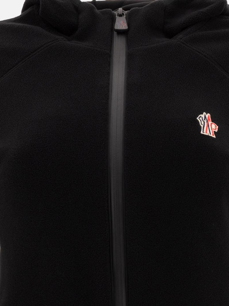 Vietti Moncler Grenoble Giacca in pile con cappuccio e zip Shopping Online