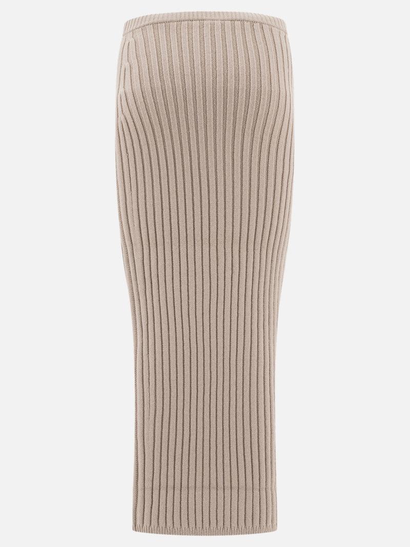 Vietti Max Mara Gonna in maglia di lana e cashmere Vendita Economica