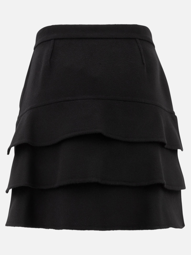 Vietti Max Mara Gonna corta in cammello Saldi Di Fabbrica
