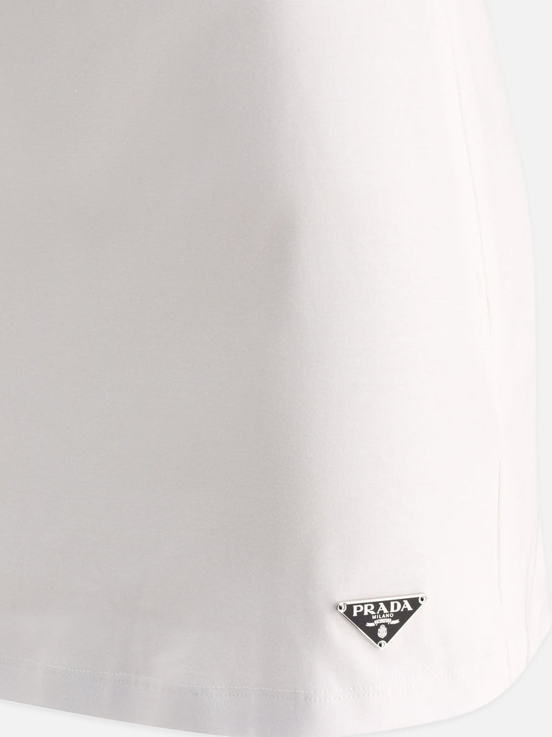 Vietti Prada Gonna con logo triangolo Vendite Flash